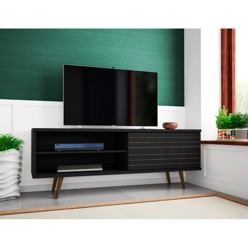 Meuble télé 63 po, Noir