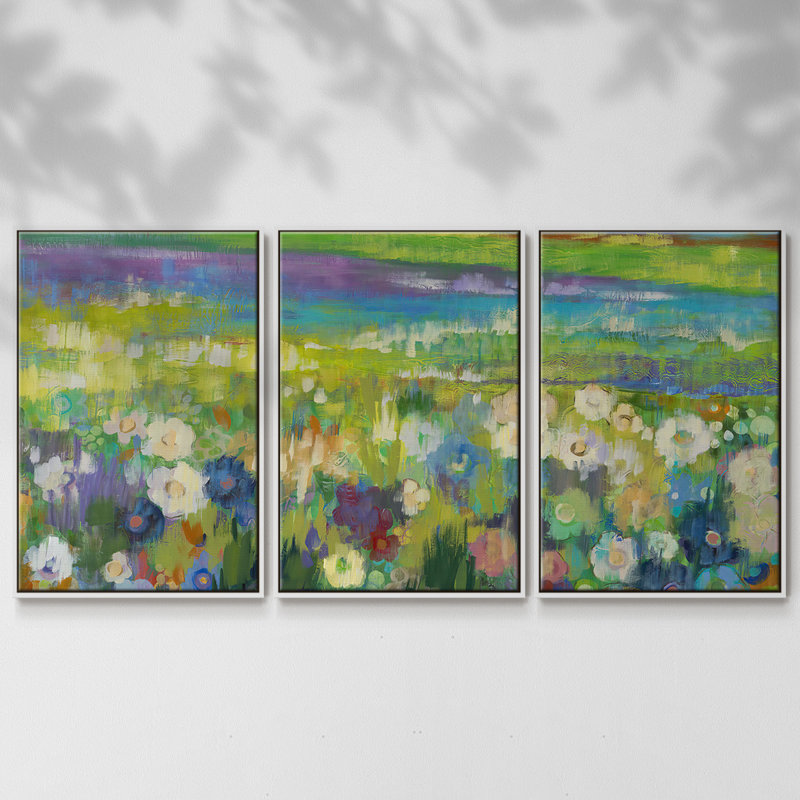 3 pièces, Blanc, H 24 po x l 48 po x P 2 po