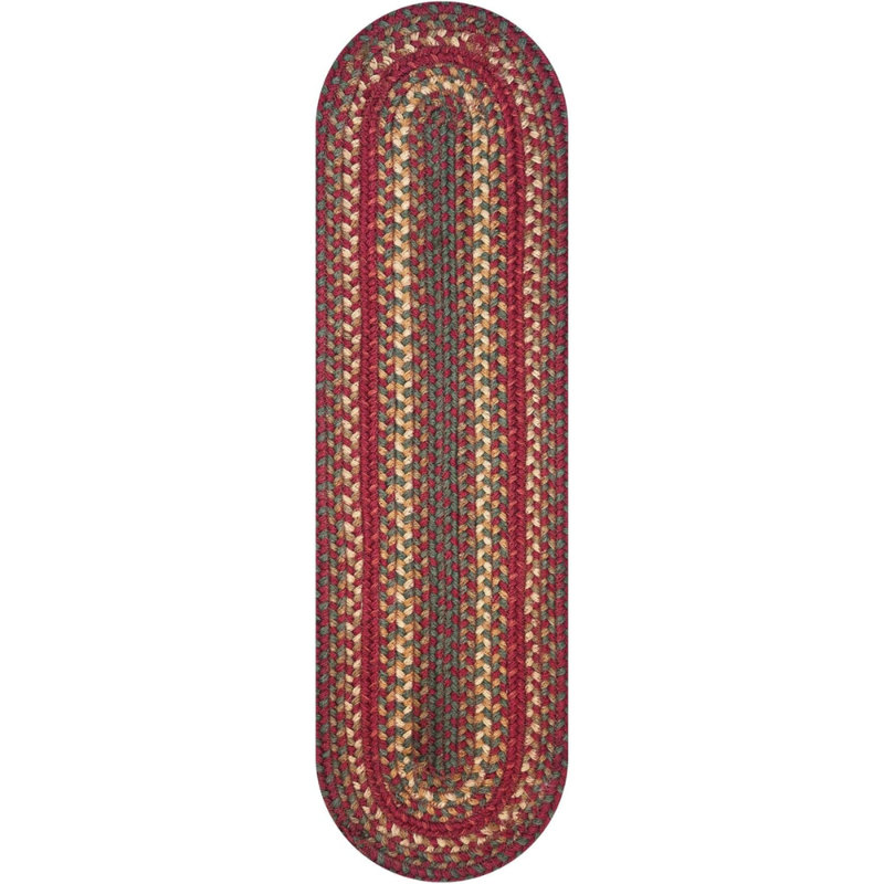 Tapis d'escalier d'intérieur tressé en jute de qualité supérieure - taille 8 po x 28 po, Grange à cidre multicolore, 13