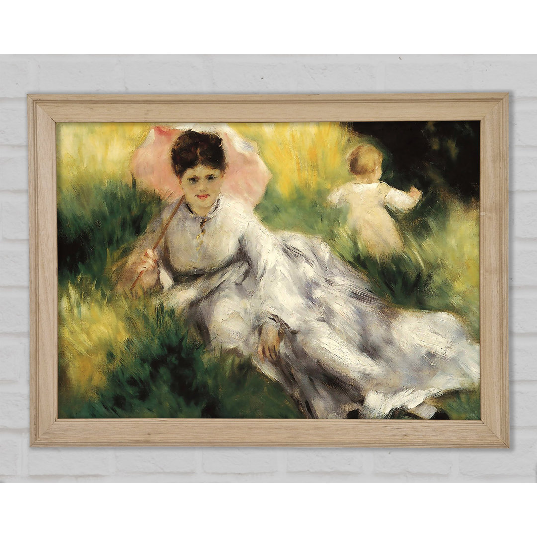 Renoir Frau mit Sonnenschirm - Druck