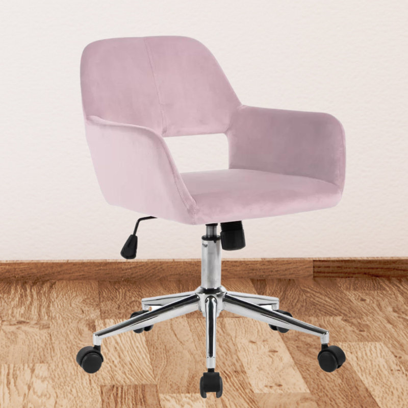 Chaise de travail pivotante à 360 degrés Elliana avec conception ergonomique, réglable en hauteur pour la chambre à coucher et le bureau