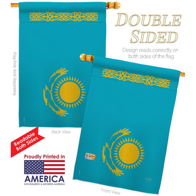 Double Sided 40'' H x 28'' W Polyester House Flag