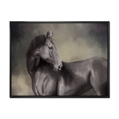 Portrait d'un cheval IV - Peinture sur toile