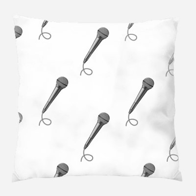 Microphone Throw Pillow