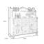 Buffet en bois manufacturé et brun noisette-678635363