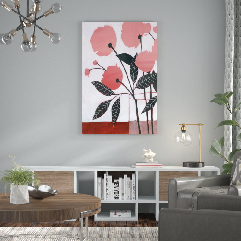 Flower Screen I by Grace Popp - Painting Print, Wrapped Canvas, 30cm H x 20cm W