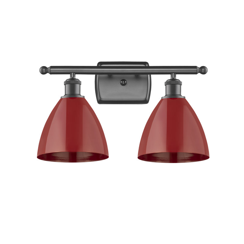 Amylee 2 - Light Dimmable Vanity Light, Red, Oil Rubbed Bronze