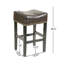 Tabouret de comptoir sans dossier, ensemble de 2-1889331842