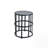 Ceramic Tile Side Table with Powder Coated Iron Frame