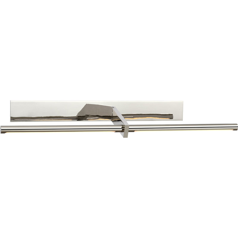 Axis Pivoting Library Light, 3" H x 31.5" W x 13.25" D, Polished Nickel