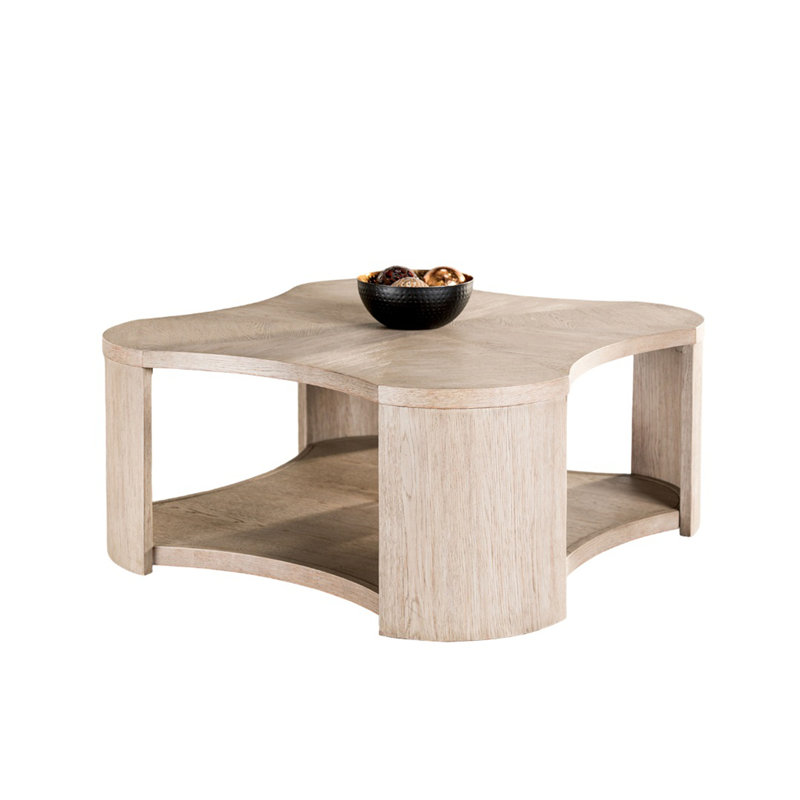 Structure de table basse 1Pc avec roulettes attachées à rangement ouvert