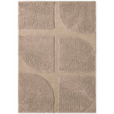 Geometric Hand Tufted Shag Area Rug