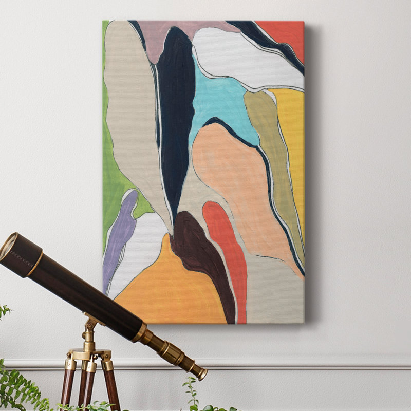Botanical II Revisit - peinture sur toile tendue, H 48 po x l 32 po x P 1 po