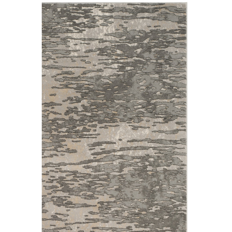 Edvin Performance Abstract Rug, Square 6'7"