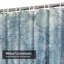 Rideau de douche rustique rétro usé avec 12 crochets-602471597