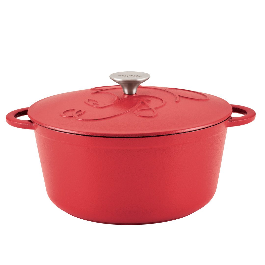 Farberware Disney Bon Voyage Cast Iron Dutch Oven With Lid, Induction Suitable, 4.75 Quart Farberware 