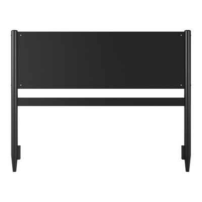 Pasadena Queen Mid Century Modern Wood Panel Headboard, Black