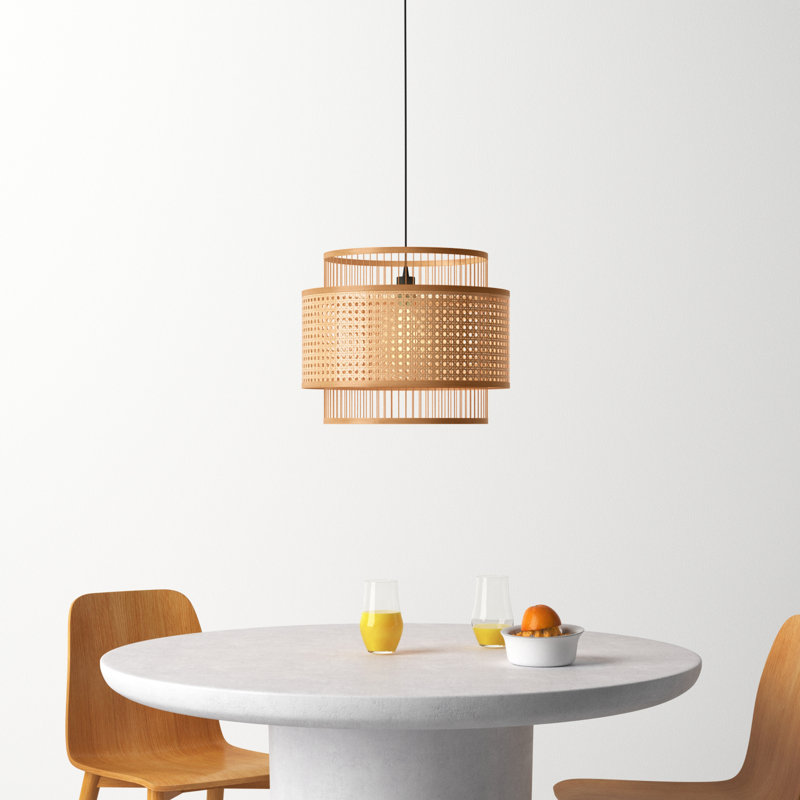 Hickerson 1 - Light Brown/Black Shaded Pendant