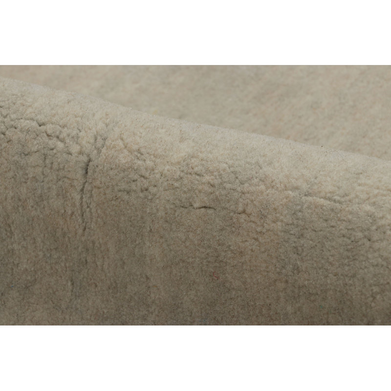 Rug & Kilim’S Contemporary Textural Solid Rug In Beige-Brown & Cream With Striae
