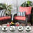 Henrich Indoor/Outdoor Striped Lumbar Pillow-124436379