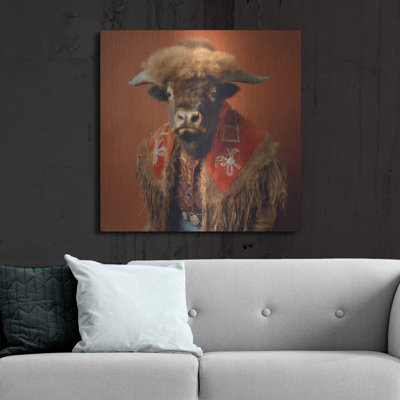 «Buffalo Bob» par Sean Parnell, art mural en métal