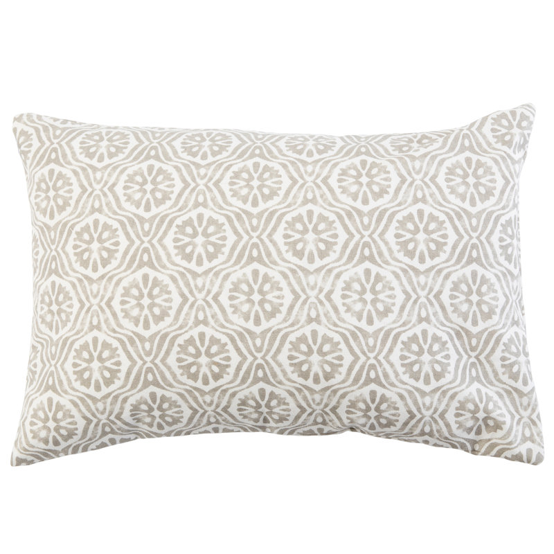Coussin en coton , Brun clair, 12 po x 24 po