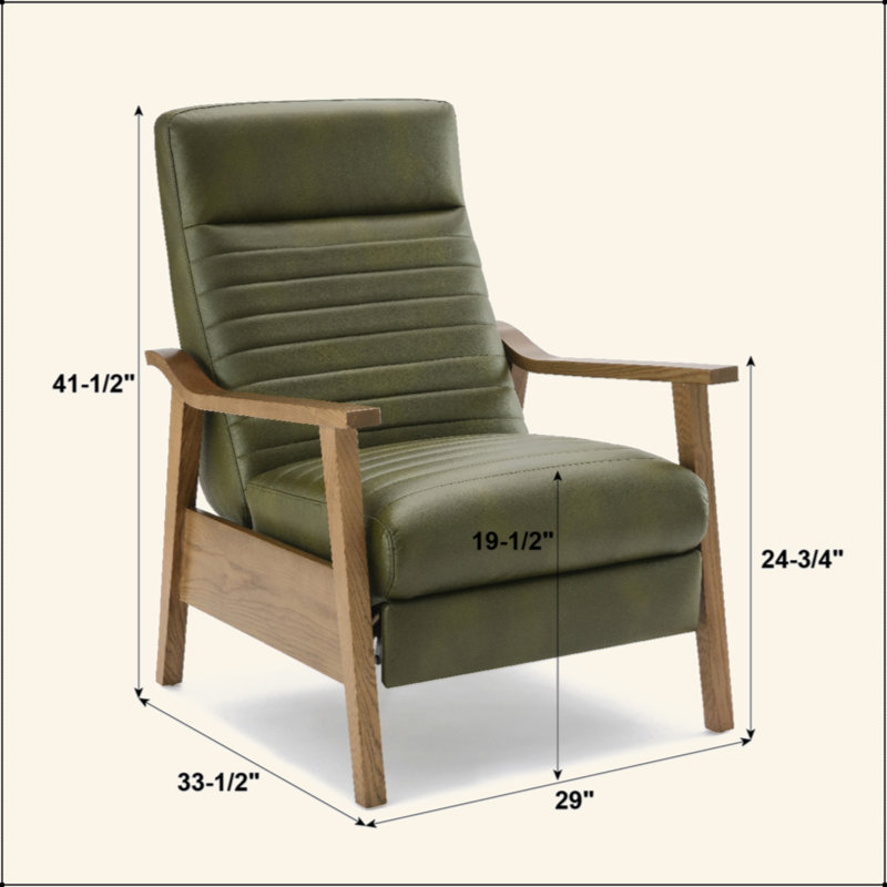 Fauteuil inclinable Asher, Vert