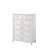 Grey 5-Drawer Chest with Spacious Storage and Modern Design, Perfect for Organizing and Enhancing Your Bedroom.-1722404239