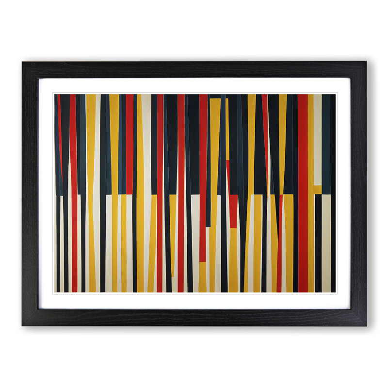 Evolving Abstract - Framed Print, Black, 34cm H x 46cm W x 2cm D