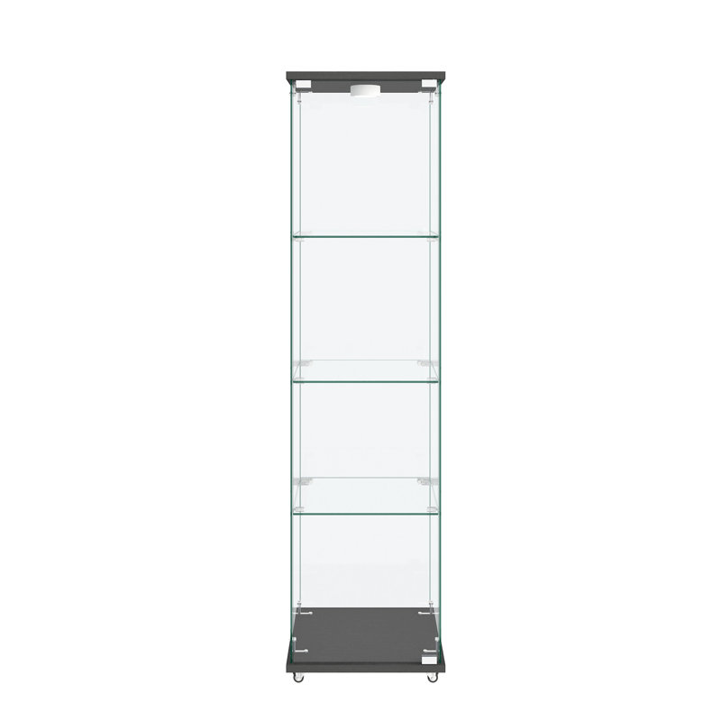 Modern Glass Display Cabinet With LED Lights