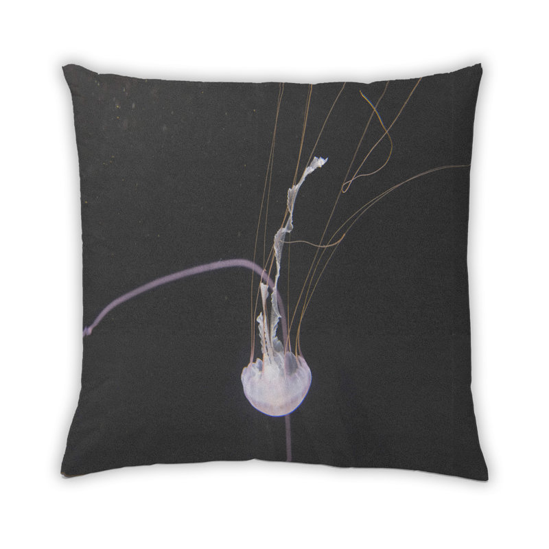 Animals Jellyfish 99 Throw Pillow, Microsuede