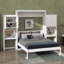 Grand lit escamotable avec bureau, coiffeuse et armoires-961501784