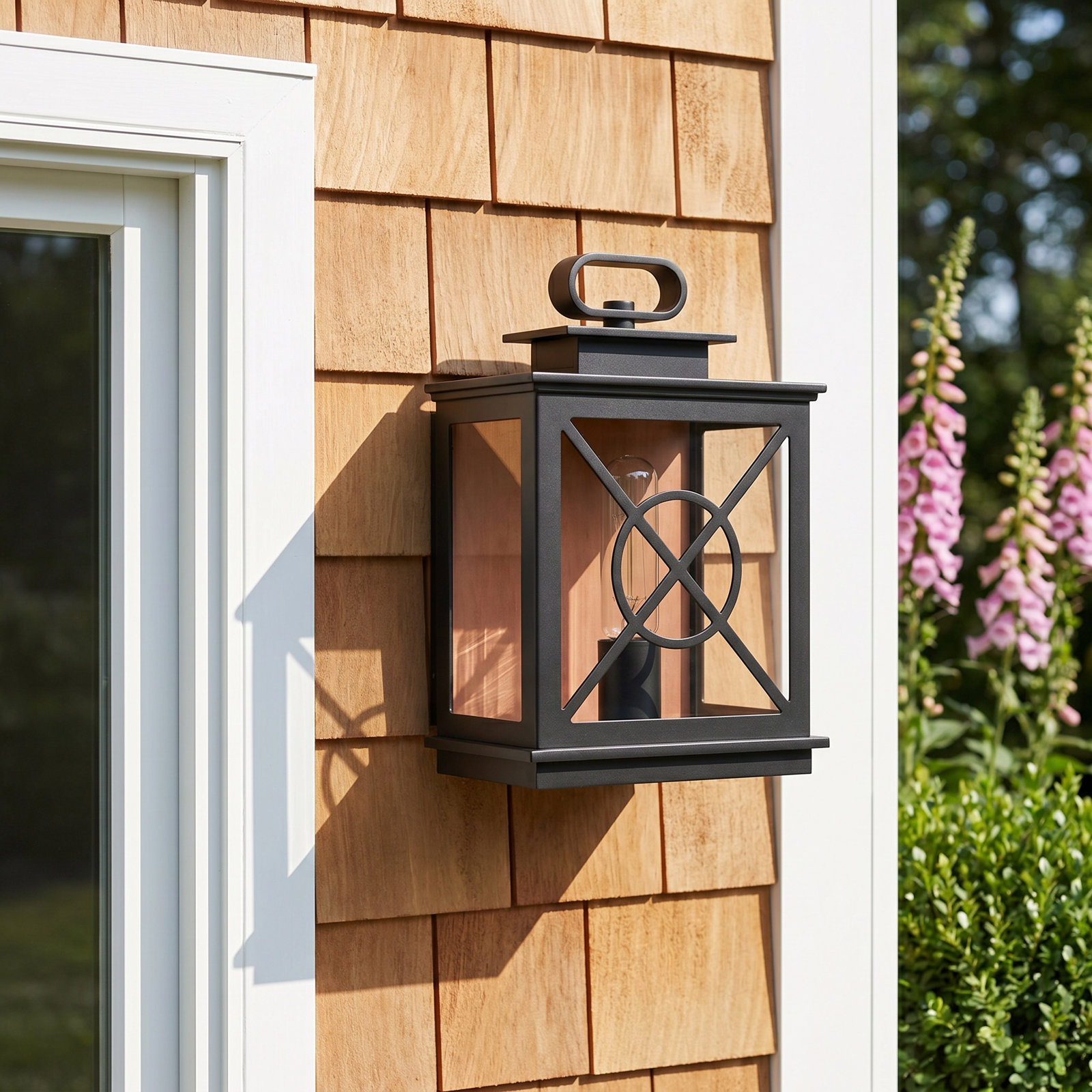 Single Light Rectangle Outdoor Wall Light