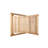 18 in. W Teak Shower Bench