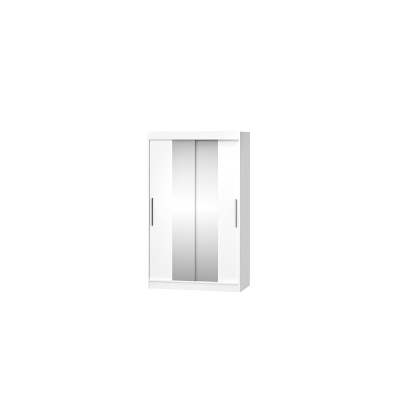 Dzhenka 2 Door Manufactured Wood Wardrobe, White