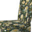 Chaise d'appoint rembourrée Botanical Green and Yellow Poppies Garden