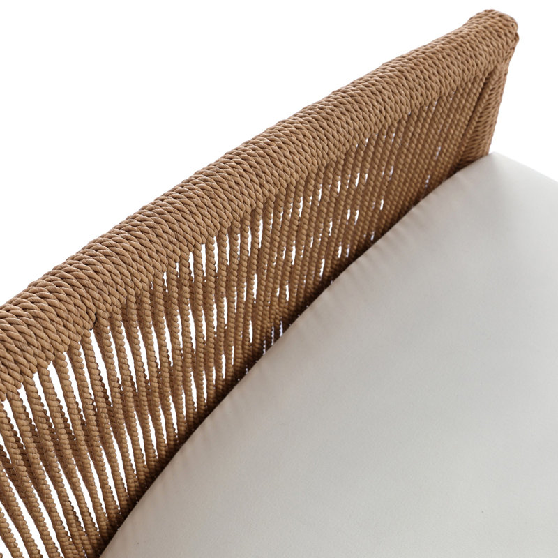 Mondira Outdoor Chair-Faux Black Hyacinth, Textured Natural