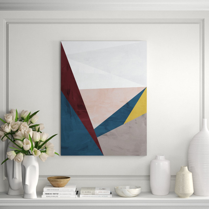 We Are Triangles I Print by Bobby Berk, Glass Coat, 40" H x 30" W x 1.5" D