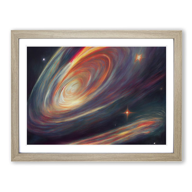 Captivating Galaxy Vol.3 - Framed Print, Oak, 46cm H x 64cm W x 2cm D