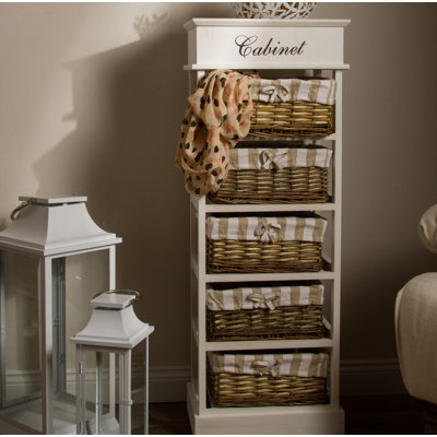 Sherree Solid Wood 38cm W Chest of Drawers