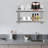 Lauda 2 Piece Metal Tiered Shelf with Live Edge