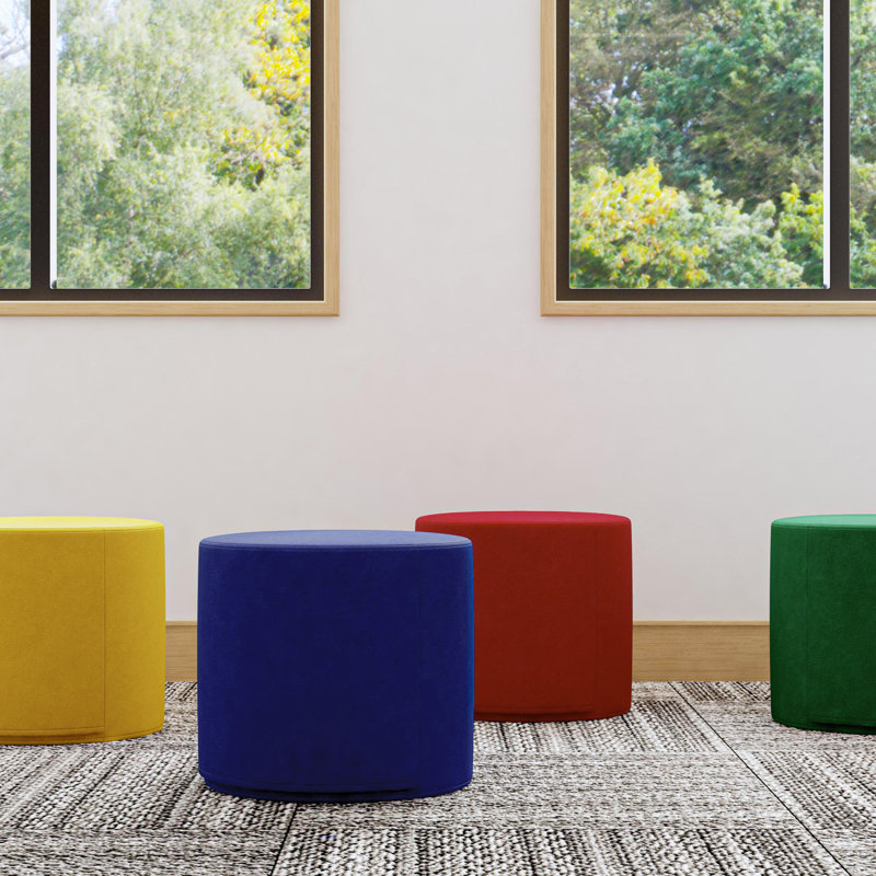 Repose-pieds rond 18 po SoftScape, Assorti, H 16 po x l 18 po x P 18 po