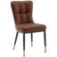 Chaise rembourrée moderne avec structure en métal-456032066