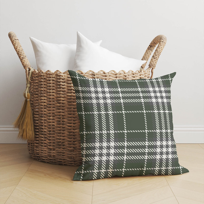 Coussin Christopher, Chimichurri / vert, H 26 po x l 26 po