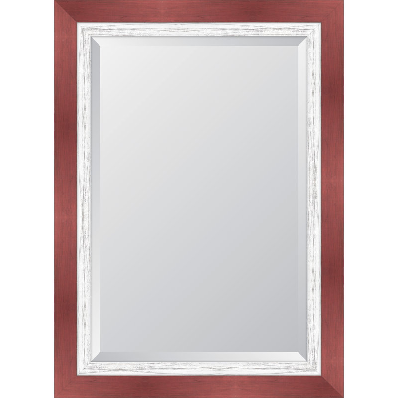 Miroir mural, H 42 po x l 30 po, Blanc