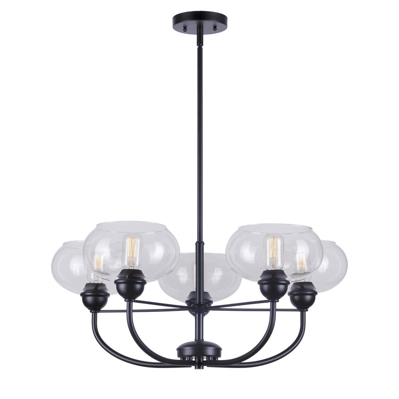 Dowdey 5 - Light Dimmable Tiered Chandelier