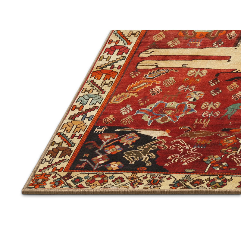 Oriental Indoor Rug, Rectangle 5' x 7'