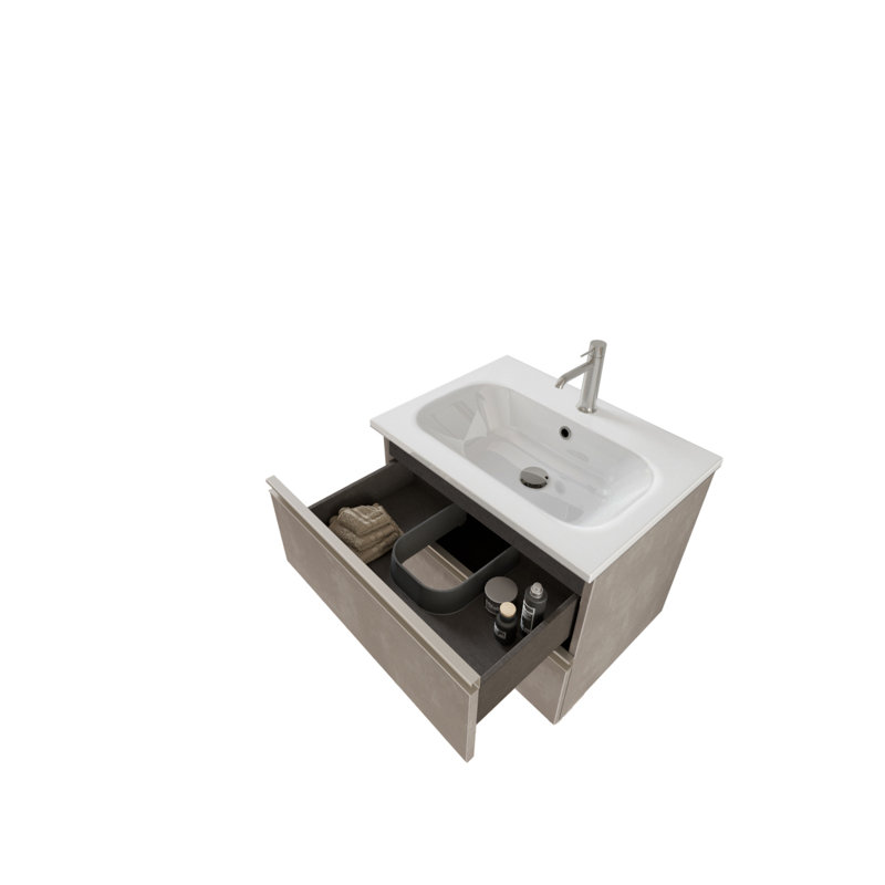 Campbell Single Vanity, Grey