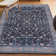 Sarok All-Over Persian Machine-Washable Black/Blue Rug