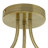 Vermont 11.5"H Gold-Colored Metal Ceiling Light with Rattan Shades